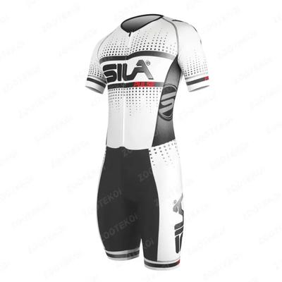 Мужская велосипедная майка Sila Спортивный костюм для триатлона Tri Suit Ciclismo Роликовые коньки Speed Skating Костюм Летний Велосипед MTB Командная гоночная одежда