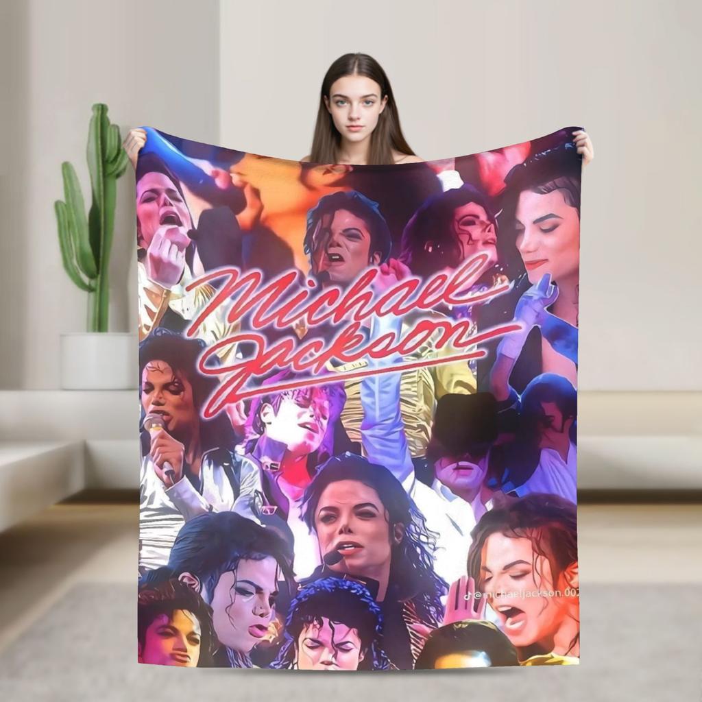 MJ Король Поп-музыки Майкл Дж-Джексон Супер Мягкое Одеяло Плюшевое Постельное Белье Пледы Смешной Диван Кресло Фланелевое Покрывало Чехол для Дивана-Кровати