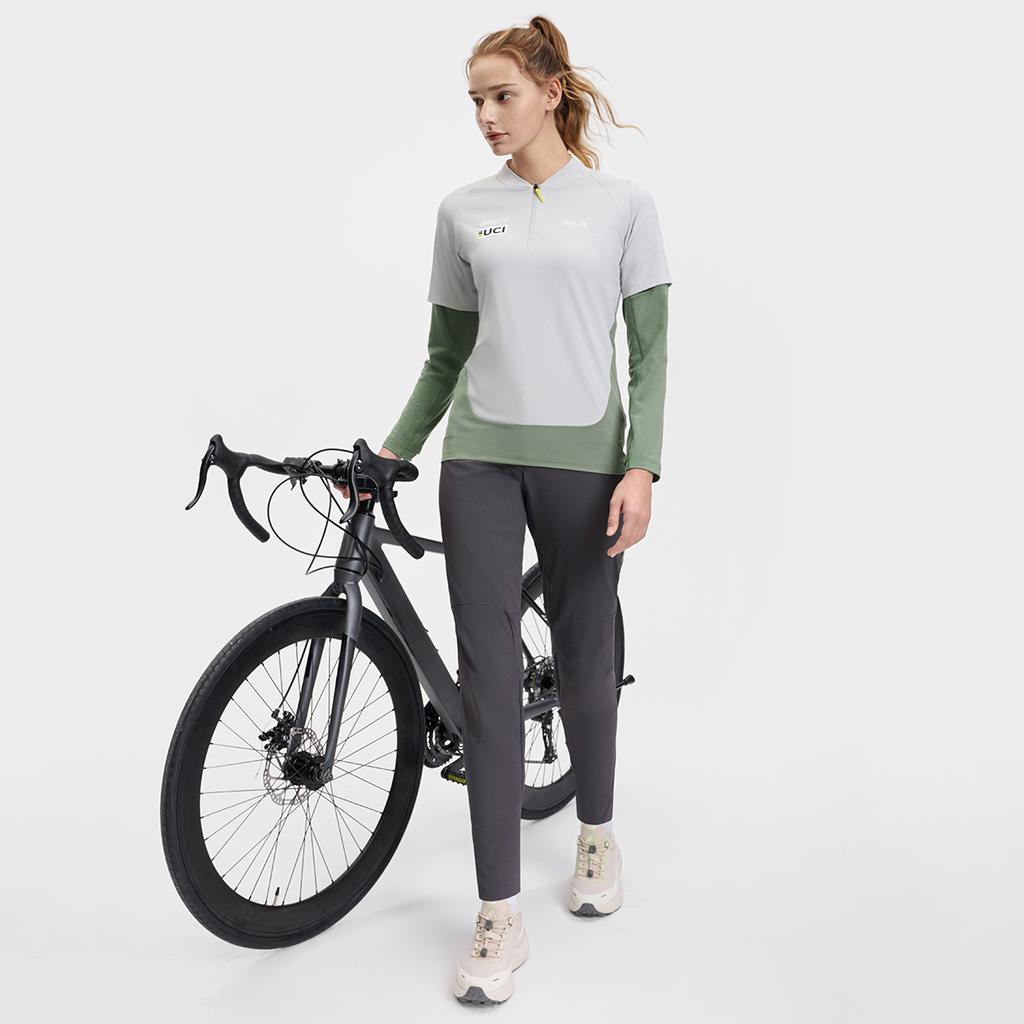 Новая женская футболка для велоспорта FILA CYCLING, цвет Nihil Gray A11W518103F-GY