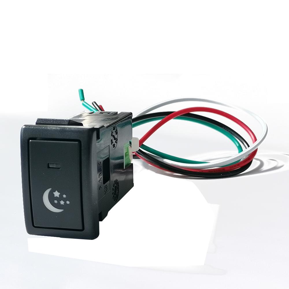 1PC Retrofit LED DRL Fog Lamp Fan Radar Front Diff Lock Power On Off Spotlight Radar Switch For Suzuki JIMNY LANDY 2007-2015