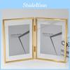 5 7 And Inch Double Sided Transparent Fold Dual Photo Frame For Home Decor