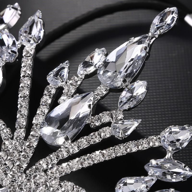 Halloween Party Mask Exaggerated Rhinestone Cutout Women Costume Accessory