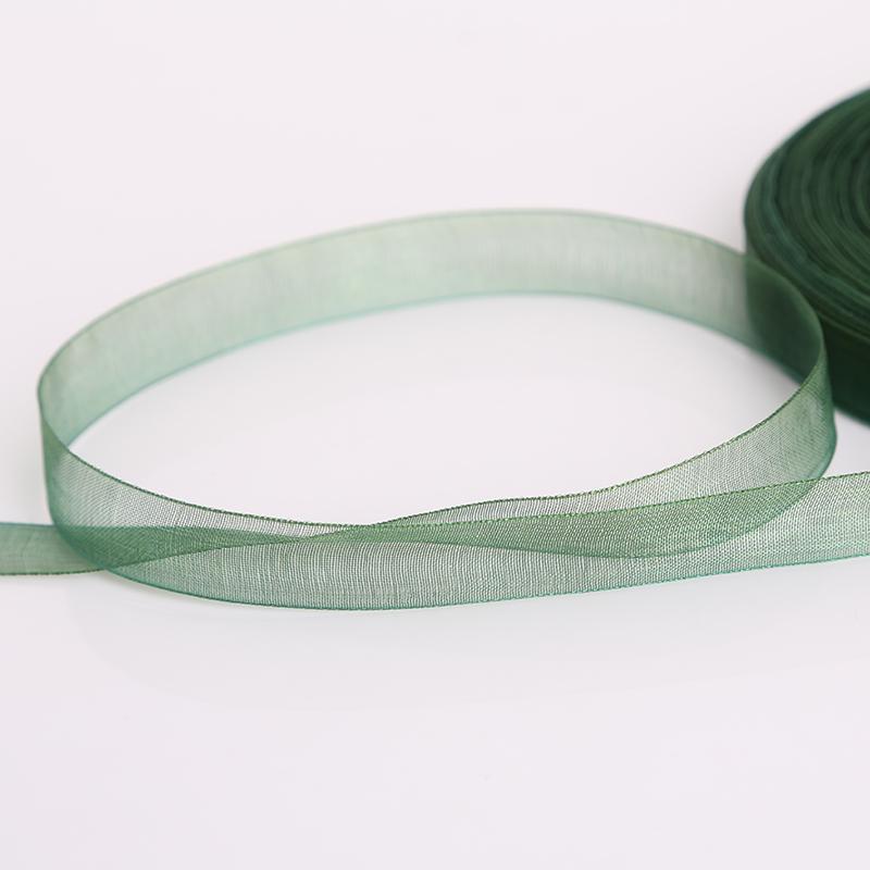 Лента из органзы прозрачная для DIY, 12 мм, 50 м
