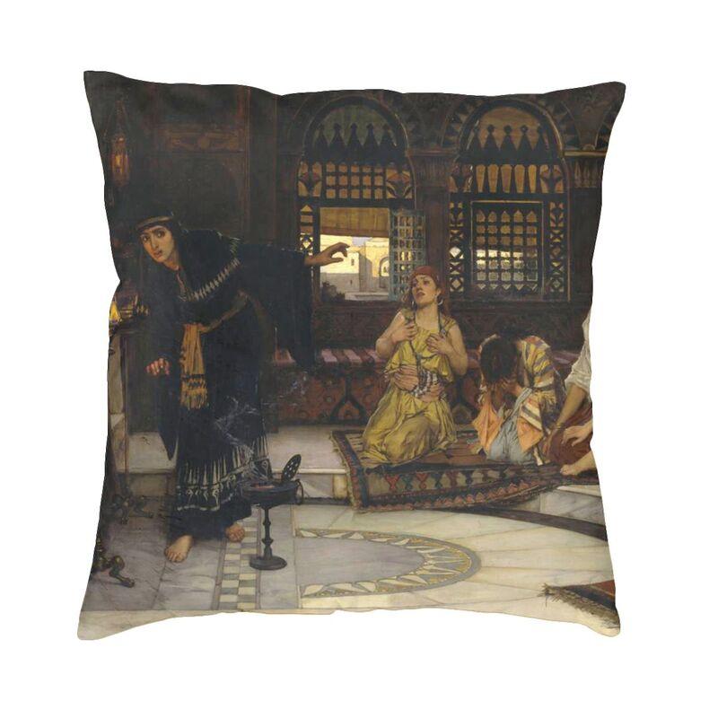 John William Waterhouse The Soul Of The Rose Pillow Case 45x45cm Decor Home Vintage Oil Painting Chair Cushion Square Pillowcase