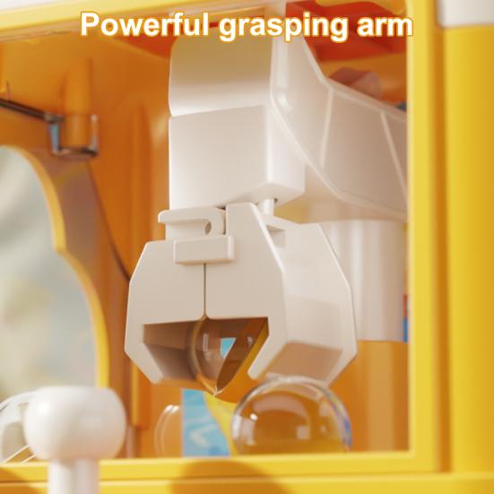 Kids Claw Machine Toy Dinosaur Duck Cartoon Grab Ball Game for Toddlers Fun Candy Claw Crane with Easy Controls