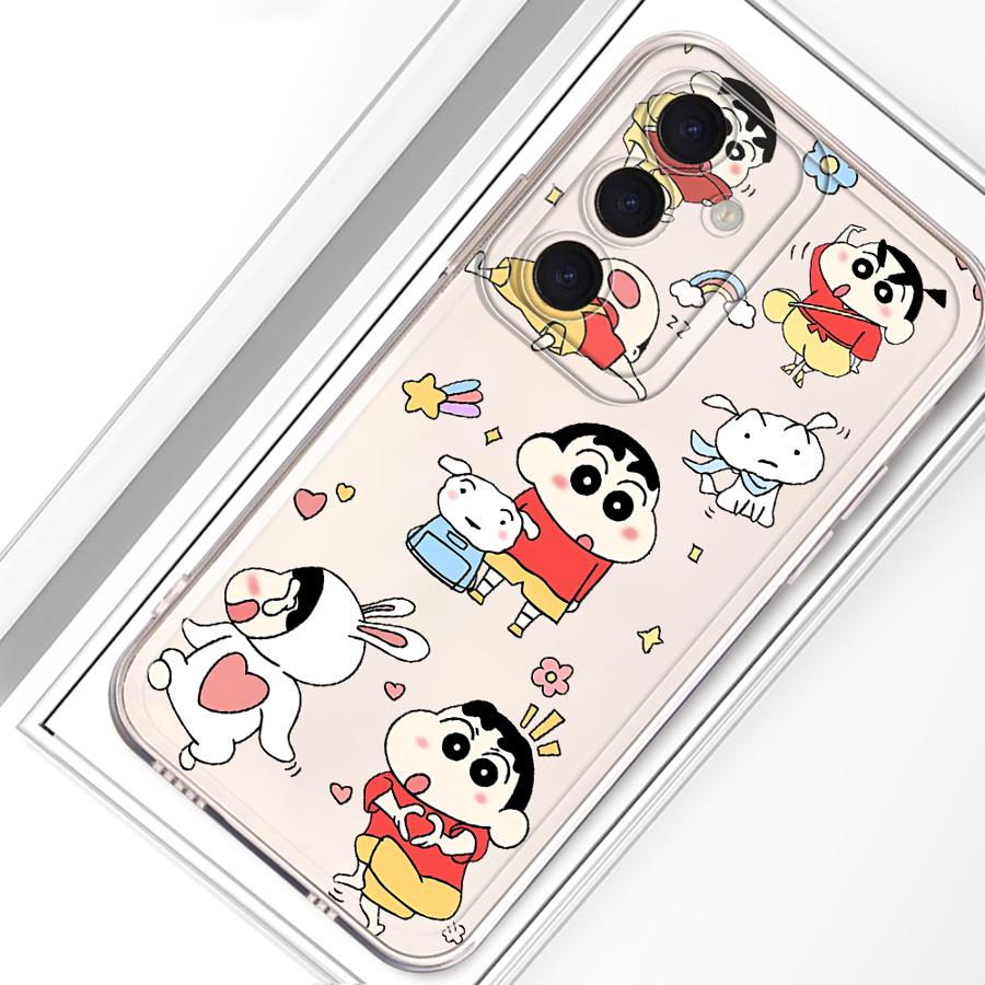 Case for Samsung Galaxy A26 A24 A56 A50 A25 A51 A36 A33 A52 A14 A16 A52 A31 A54 A15 A34 A35 A55 A23 Phone Cute Crayon Shinchan