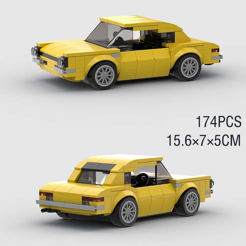 MOC Скоростной гоночный автомобиль Внедорожник Раллийный спортивный Модель Строительные блоки Супер гонщики Транспортное средство Городская Техника Кирпичи Игрушка Рождественский подарок