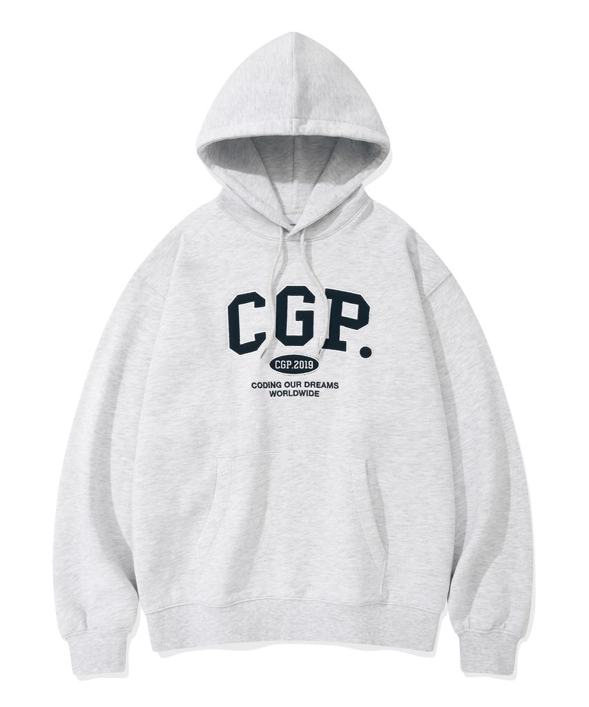 Толстовка с логотипом CGP_Меланжевый серый