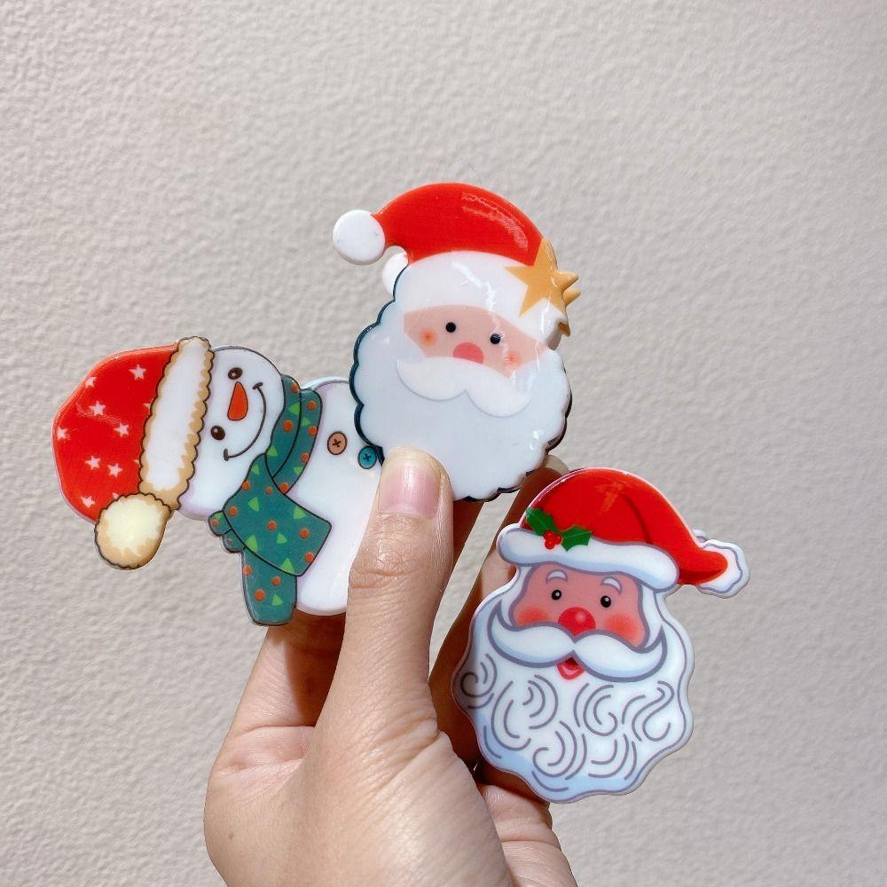Christmas Hat Christmas Hair Claw Christmas Sock Small Shark Clip Unique Santa Claus Hairpin Daily