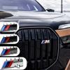 HINB3 3D ABS M Logo Front Grille Badge Body Decorative Sticker Car Modification Accessories For BMW M Logo X1 X2 X3 X4 X5 X6 F48 G01