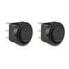 20A 12V 3 Pin Car Auto Boat On Off Round Dot LED Light Rocker Toggle Switch