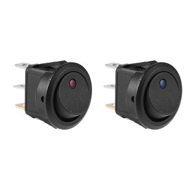 20A 12V 3 Pin Car Auto Boat On Off Круглый точечный светодиодный переключатель с переключателем