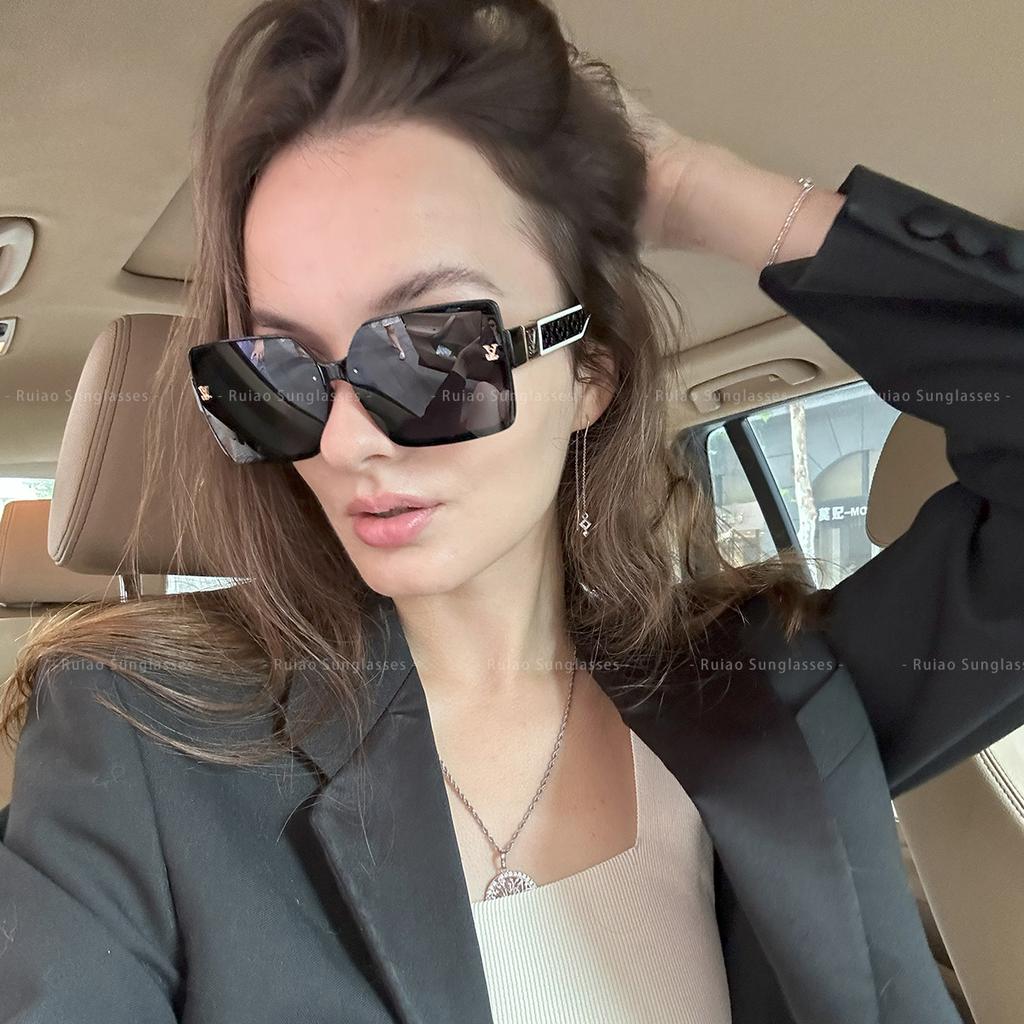 Luxury Square Designer Fashion Big Sunglasses for Women Glasses Brand Woman Women's Retro Shades UV400 Sunglasses Eyewear