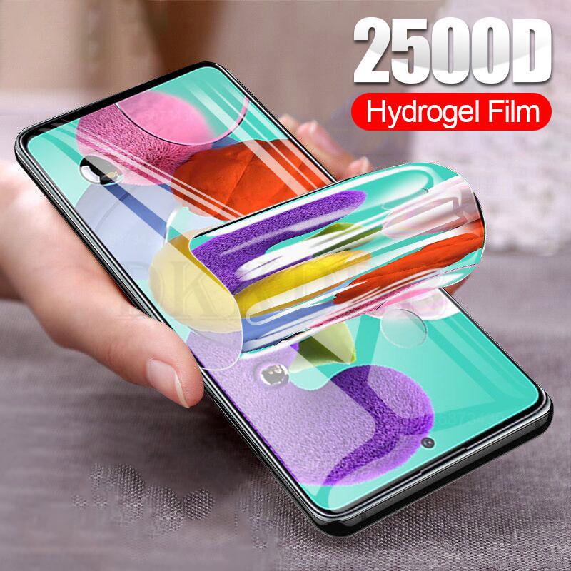 Прозрачная мягкая гидрогелевая защитная пленка для экрана с полным покрытием для Samsung M30S/A10/A20/A20S/A30/A50/A60/A90/A8 A9(2018)