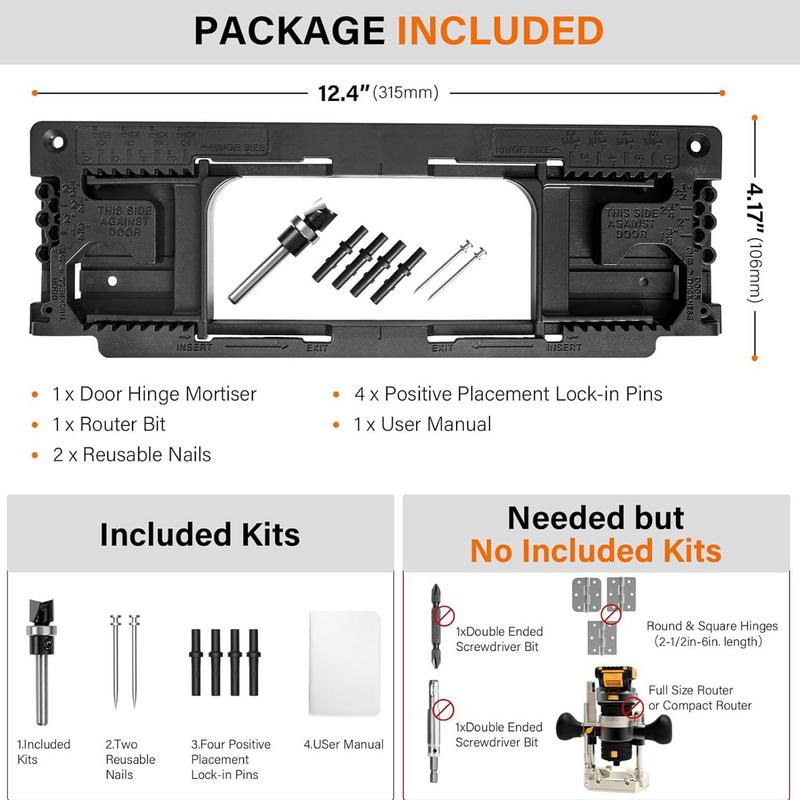 Шаблон для дверных петель Металлический Регулируемый Сверление Шаблон для дверных петель Точная Фиксация Шаблон для мебельных петель Инструмент для дверных петель Быстрая Пробивка Шкафа