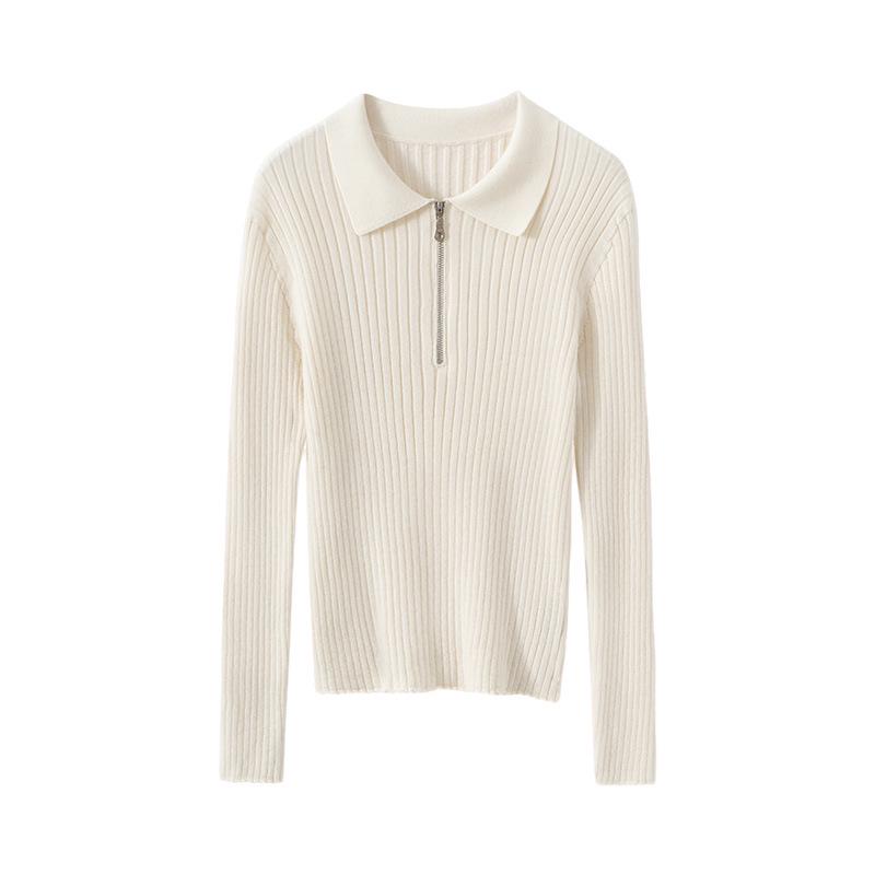 100% Pure Cashmere Slim Fit Women's Knitwear - Stylish Autumn/Winter Base Layer Top