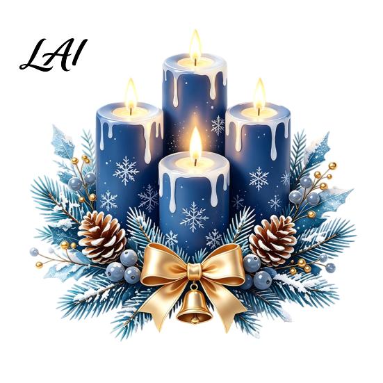 Creative Winter Gift Ideas Christmas Static Window Clings Blue Candle Wreath Stickers No‑Glue Holiday Glass Clings Reusable Decals for Home