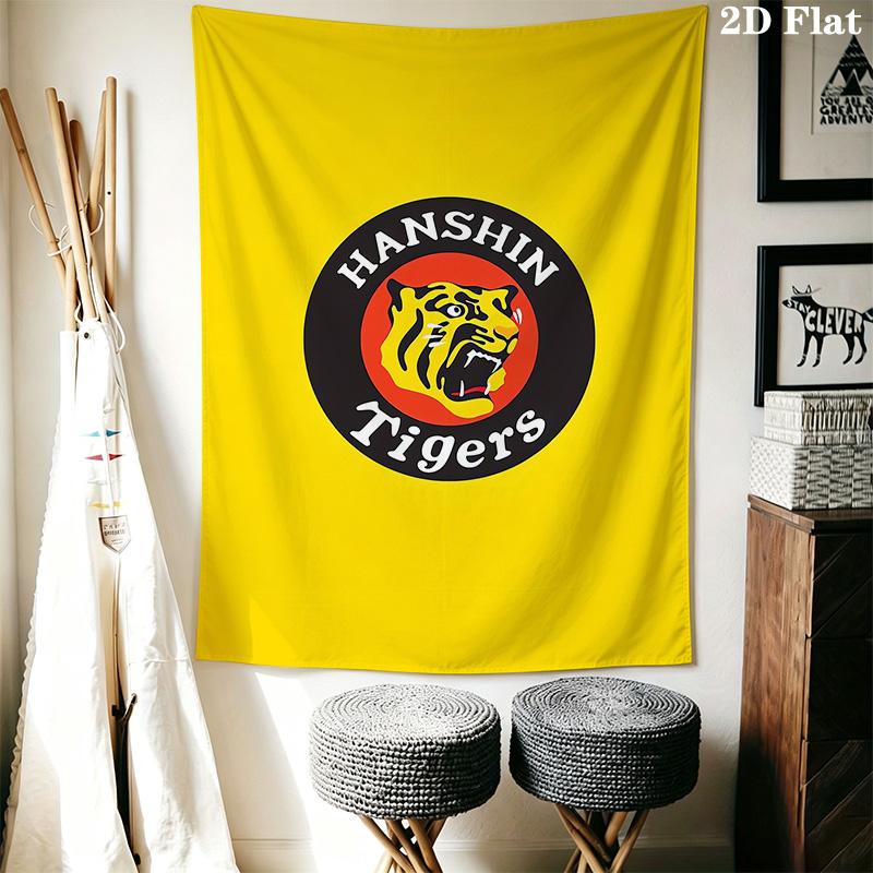 Hanshin Tigers Pattern Home Decor Tapestry, Wall Hanging, Decorative RV Wall Cloth.DGT0925190