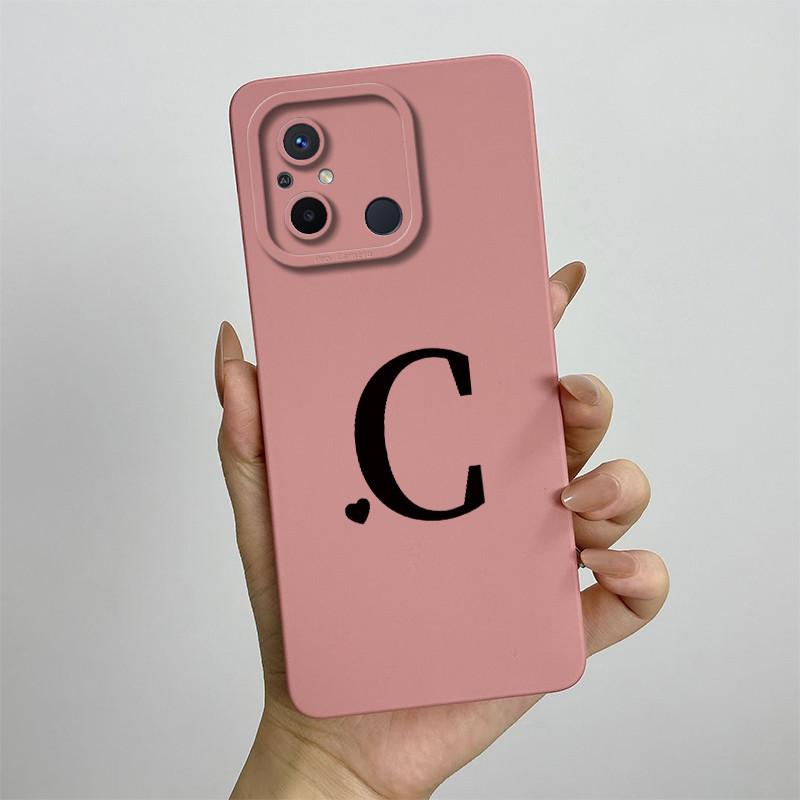 Для Xiaomi Redmi 12C Чехол Милые Буквы для Пары Силиконовый Мягкий ТПУ Fundas Для Xiaomi Redmi 12C 12 C Redmi12C Чехол для Телефона Coque