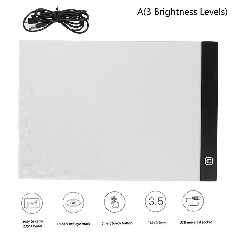 Диммируемый USB A4 светодиодный световой короб для рисования трафаретная доска для рисования шаблонов