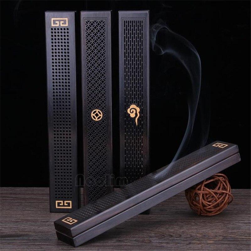 3 типа деревянный держатель для ароматических палочек, полая курильница ручной работы, традиционная китайская деревянная коробка для курильницы