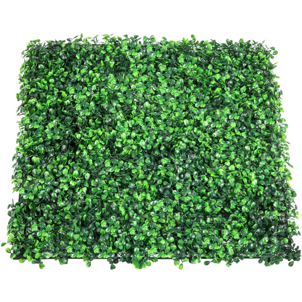 Artificial Boxwood Panel UV 24pcs Boxwood Hedge Wall Panels Artificial Grass Backdrop Wall 20" X 20" 4 cm Green Grass Wall Fake Hedge for Decor