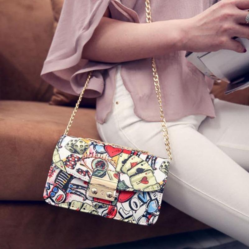 Модная женская маленькая сумка на плечо, женская сумка на цепочке, женские сумки-мессенджеры, дизайнерская сумка через плечо