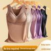 Women's German Velvet Seamless Warm Vest with Chest Pads - Thick, Soft Inner Layer for Autumn & Winter.