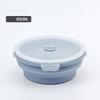 with Lids Portable Food Container Solid Colors Silicone Collapsible Bowl  Outdoor