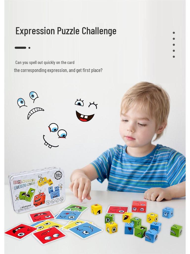Interactive Face-Changing Cube Game: Enhancing Toddler Logic & Parent-Child Fun