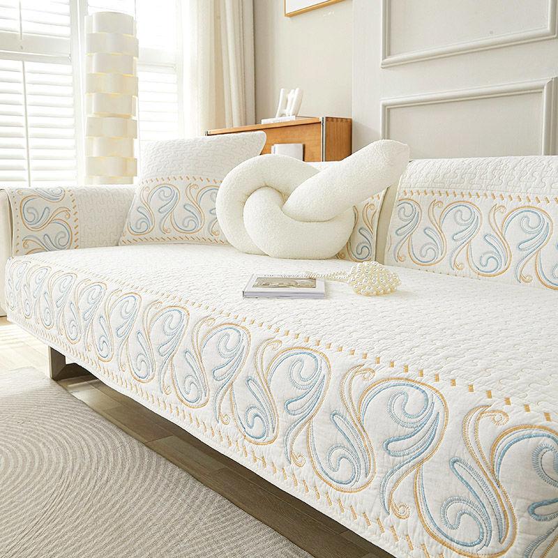 Contemporary Style Sofa Cover – High-Quality Polyester, Non-Slip Pet-Friendly One-Piece Couch Protector Fits Armchairs, Loveseats, 3 & 4-Seater Sofas