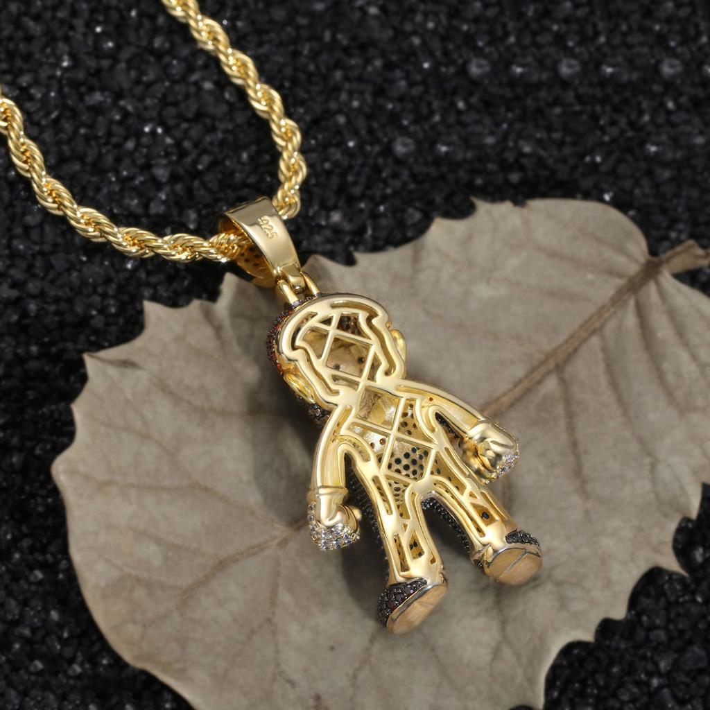 For Mario Cartoon Pendant Colorful Diamonds