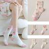 Breathable Women Cotton Socks Strawberry Milk Pattern Sports Socks High Quality Middle Tube Socks