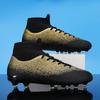 Футбольные бутсы с высоким верхом для реального боя, мужские шипованные бутсы для игры на траве, тренировочная обувь для взрослых и детей старшего возраста