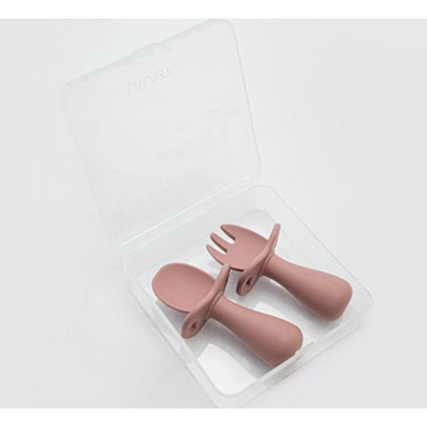 Lalabee Aijudo Spoon Fork Set + Case, 01 Red (Spoon Fork Set), 1 Set, Korean Popular Tableware