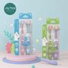 Children's Soft Bristle Toothbrush - Cat Claw Design for Gentle Teeth & Gum Care, Double Pack