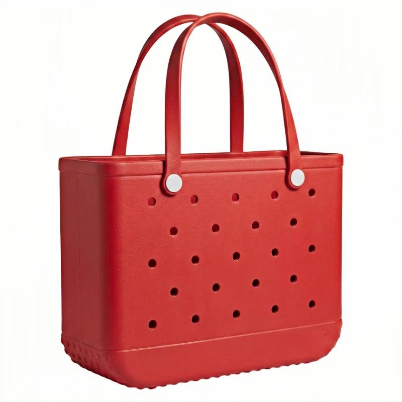 EVA Beach Bag Large Capacity Hole Bag Women Travel Storage Handbag DIY Accessories Waterproof Lightweight