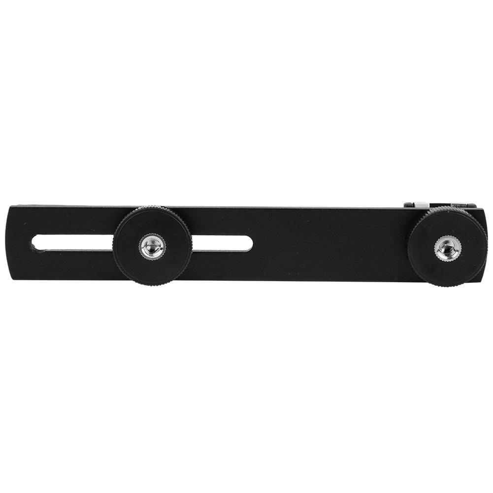 Aluminum Alloy External Flash Dual Head Crossbar Bracket Photographic Equipment Accessory