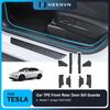 Heenvn For Tesla Model Y Juniper 2025 2026 8Pcs TPE Front Rear Door Sill Protector Threshold Strip Anti-kick Waterproof Guard