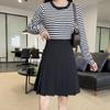 WTEMPO Женские плиссированные юбки, эластичная юбка с высокой талией в консервативном стиле, Harajuku Y2K, уличная одежда для девочек, школьные повседневные юбки для косплея