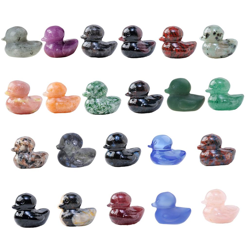 Авантюрин Кристалл Утка Статуэтки Миниатюрные Каменные Утки Статуэтки Для Домашнего Офиса Декора И Коллекционеров