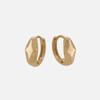 14k sparkle emboss one touch earrings (1pair)