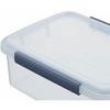 Asvel Storage Kitchen Box with Easy-Lift Lock, See-Through Design, 22.5L, Clear, Stackable, A7543