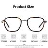 FIRADA Fashion Acetate Fiber Glasses Women Retro Square Titanium Eyewaer Optical Prescription Eyeglasses Frame For Men L9852-C