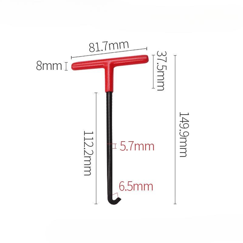 Пружинный крюк для выхлопной трубы мотоцикла Т-образный ручной съемник ремонтный инструмент универсальные аксессуары для двигателя