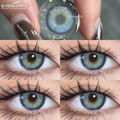 Новое поступление цветных зрачков для глаз, серые, натуральные, контактные линзы для глаз, 1 пара, коричневые модные линзы, красивые зеленые линзы для глаз