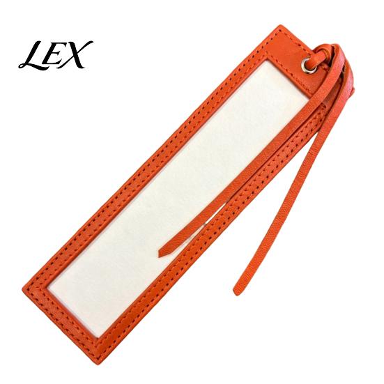 Embroidery Project Accessories Self-Finishing Needlepoint Bookmark, Durable PU Leather Book Functional Displays Marker, Adhesive Backing DIY