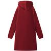 Blanket Hoodie Burgundy Red M Fleece and Flannel