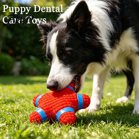 Flexible Latex Fetch Toys Starfish Dog Toy, Squeaky Chew Interactive And Pull Teeth Cleaning Toy for Small to Medium Dogs Puppy Dental Care