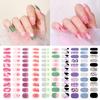 22 Finger Manicure Stickers Nail Polish Film Nail Stickers 5D Bronzing Waterproof Adhesive Nails Summer Hybrid